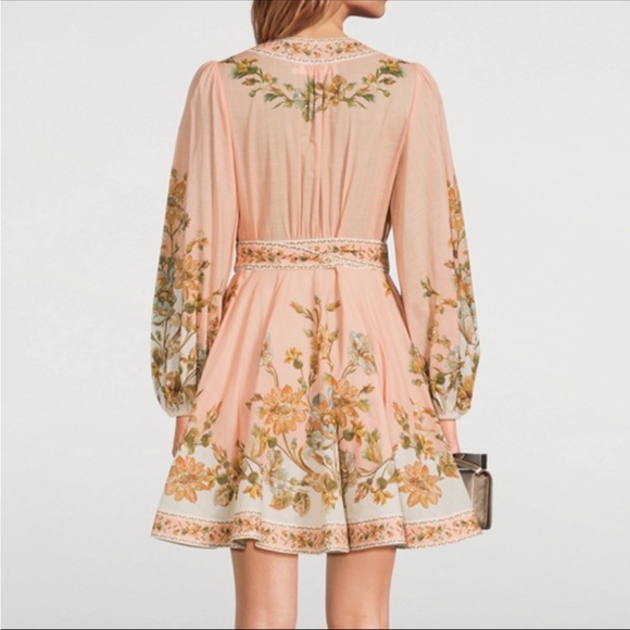 Zimmermann Chintz Wrap Mini Dress - Picture 5 of 6